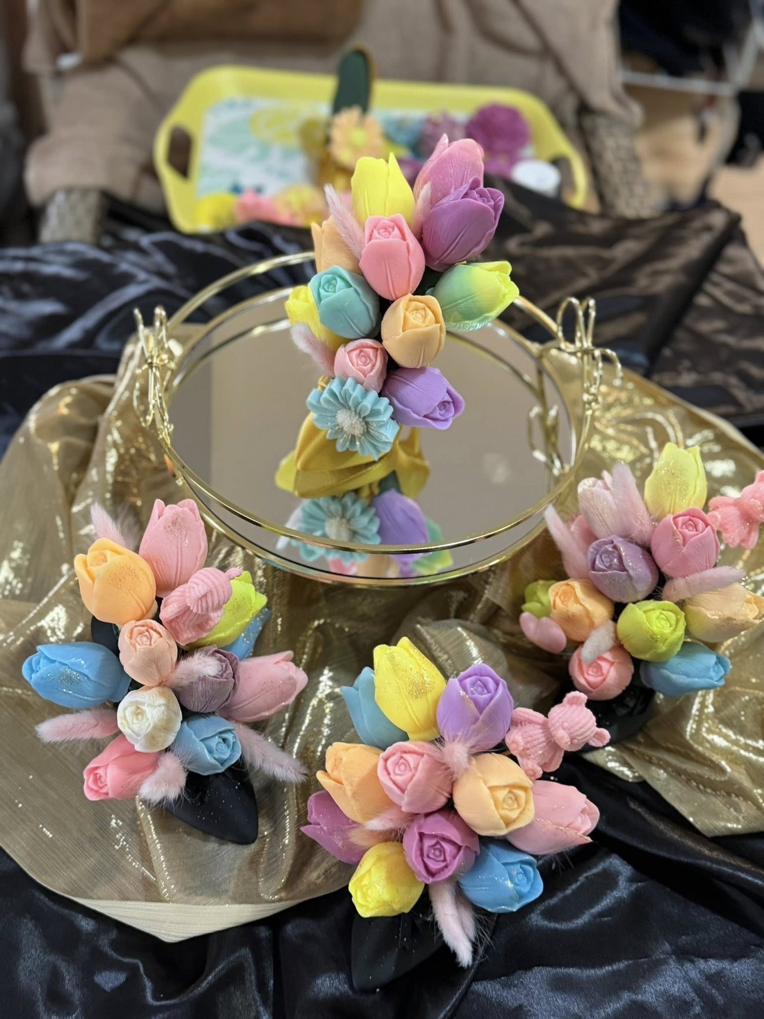 букет за 8 март от сапун като малки шедьоври!