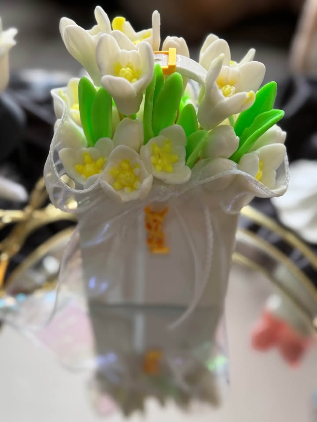 Букети от сапун кокичета подарък за 8 март