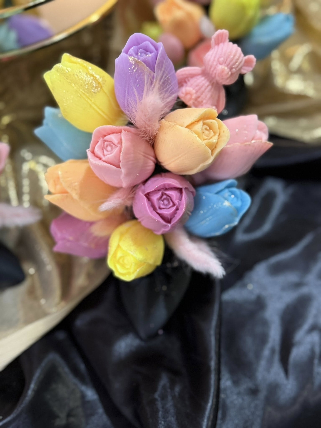 букет за 8 март от сапун като малки шедьоври!