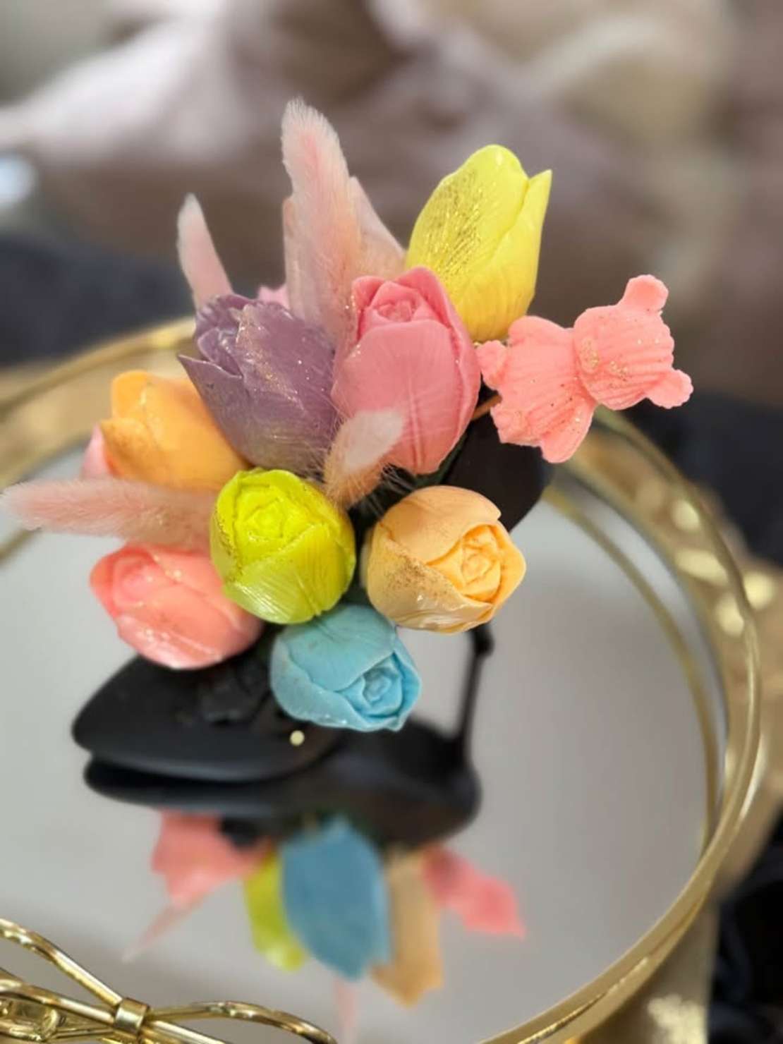 букет за 8 март от сапун като малки шедьоври!