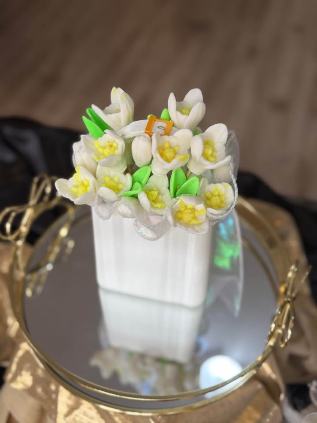 Букети от сапун кокичета подарък за 8 март