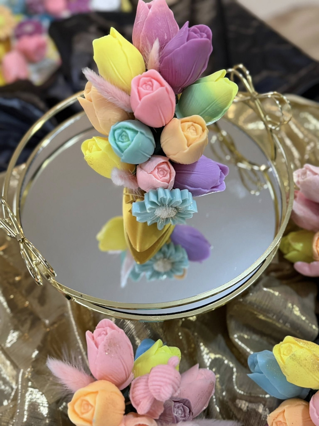 букет за 8 март от сапун като малки шедьоври!