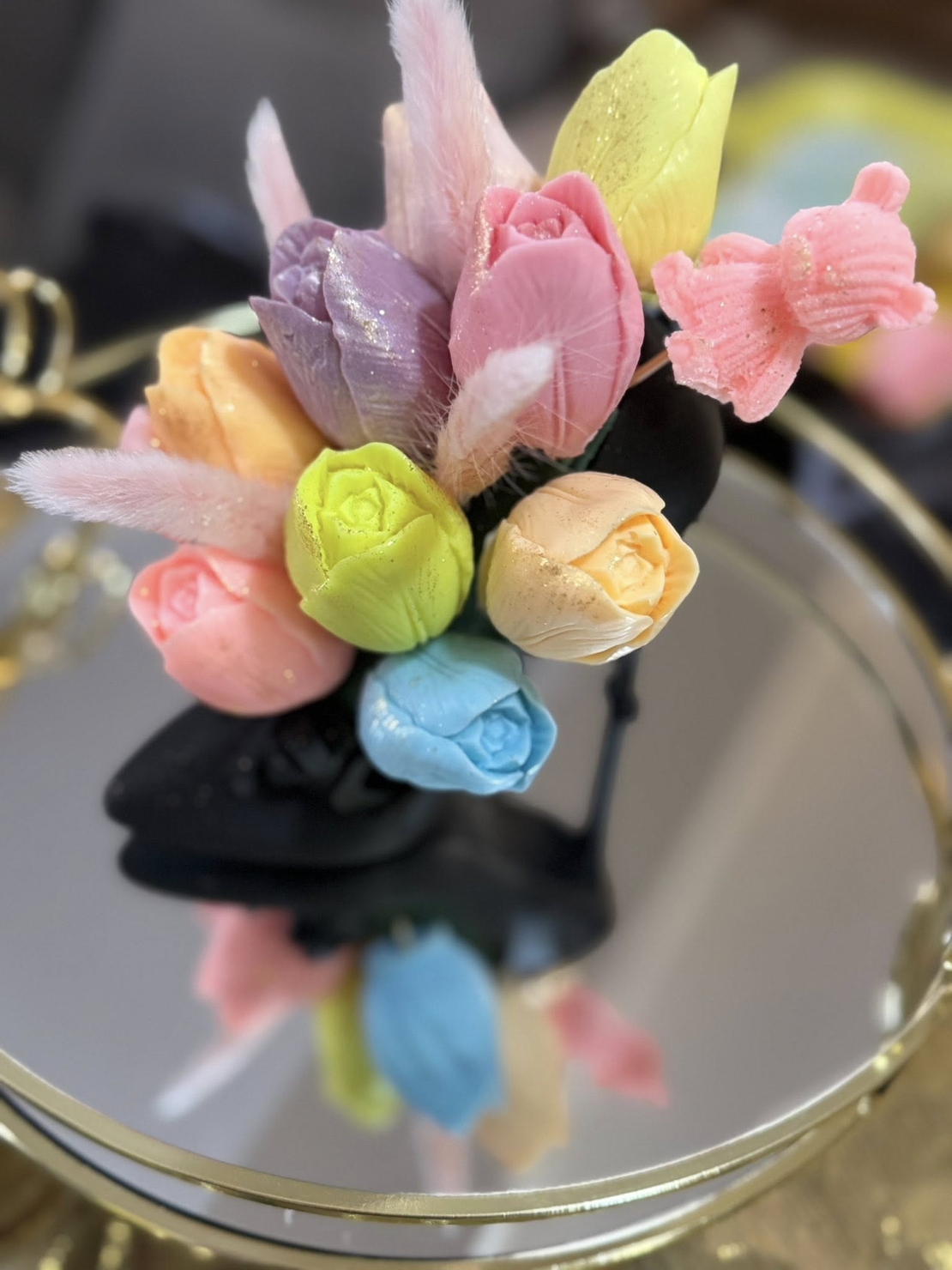 букет за 8 март от сапун като малки шедьоври!