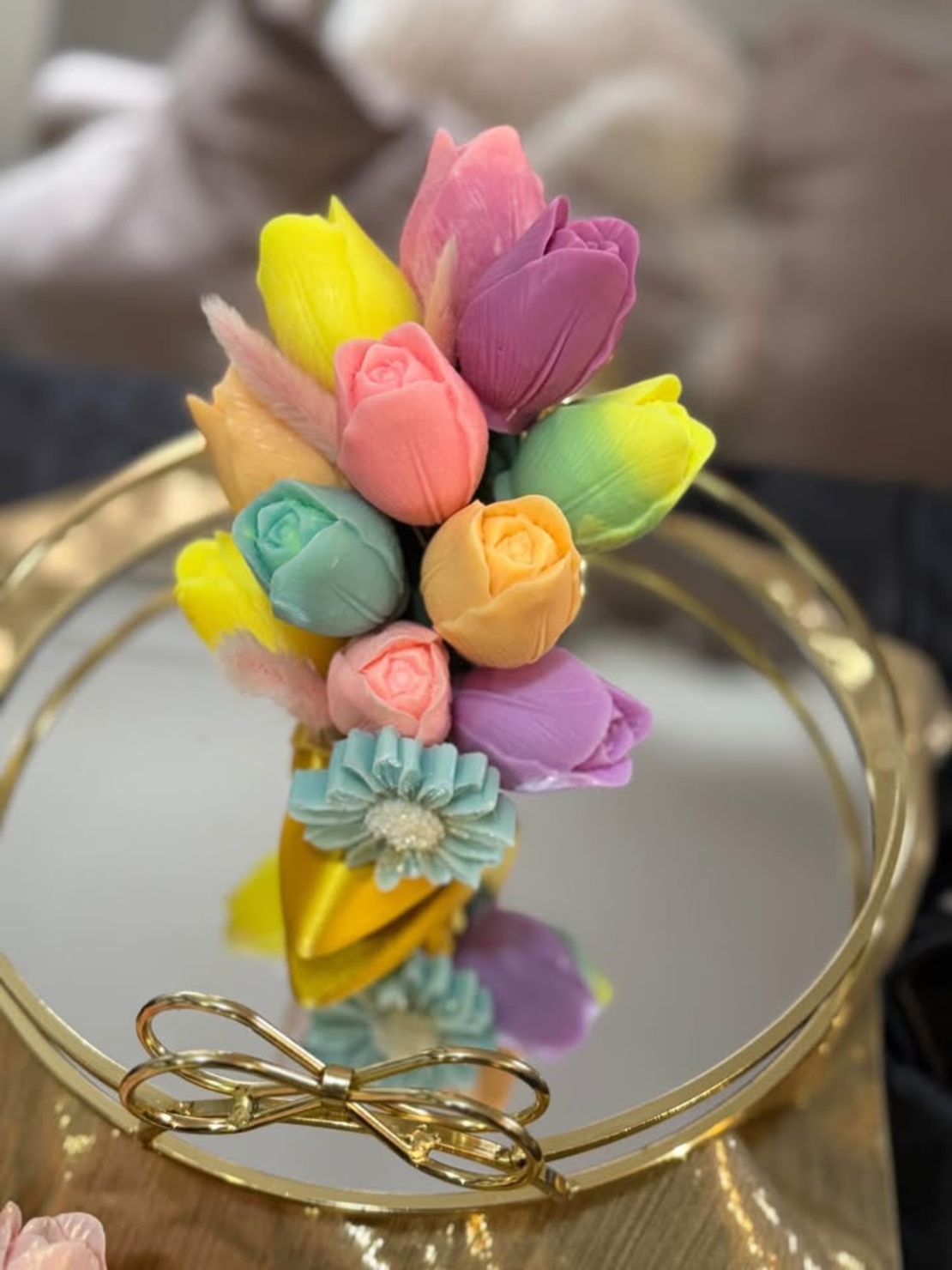 букет за 8 март от сапун като малки шедьоври!