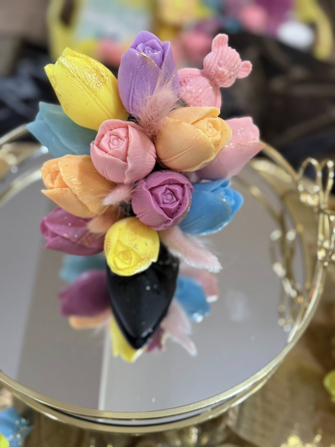 букет за 8 март от сапун като малки шедьоври!