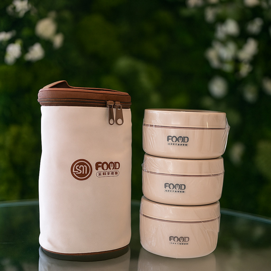 Комплект кутии за обяд с термо чанта – топла храна навсякъде