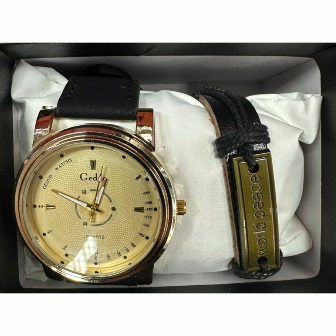 Елегантен кварцов часовник с гривна в подаръчна кутия