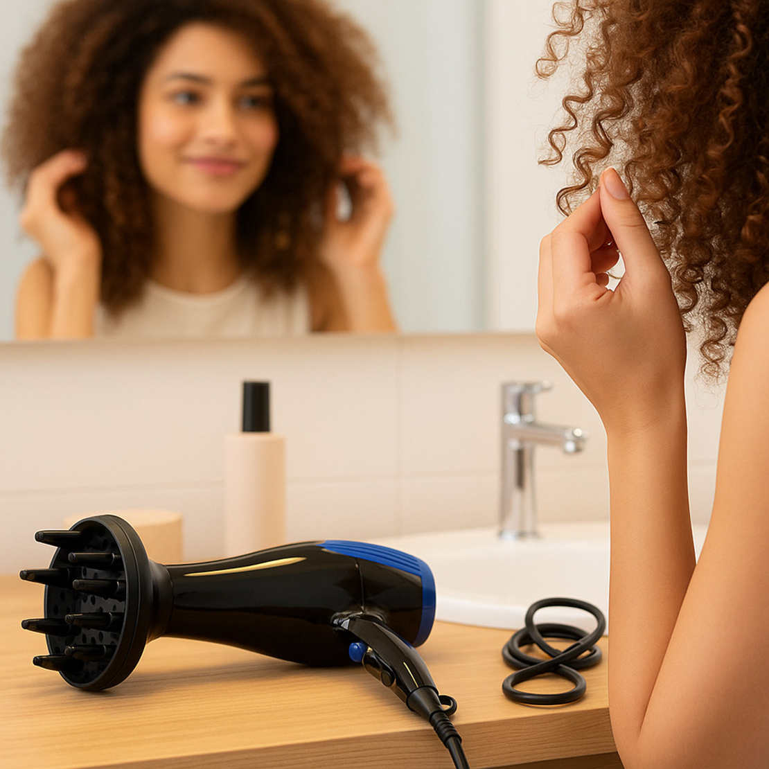 Сешоар с дифузер Rosberg, 2200W, 3 степени на температура, 2 скорости