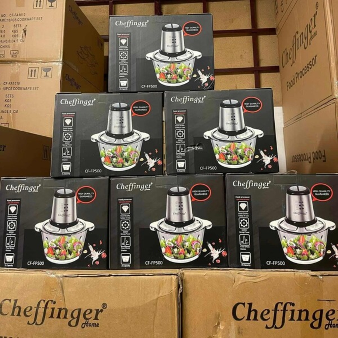 Висококачествен чопър Cheffinger CF-FP500 – за секунди нарязва, смесва и пести време в кухнята