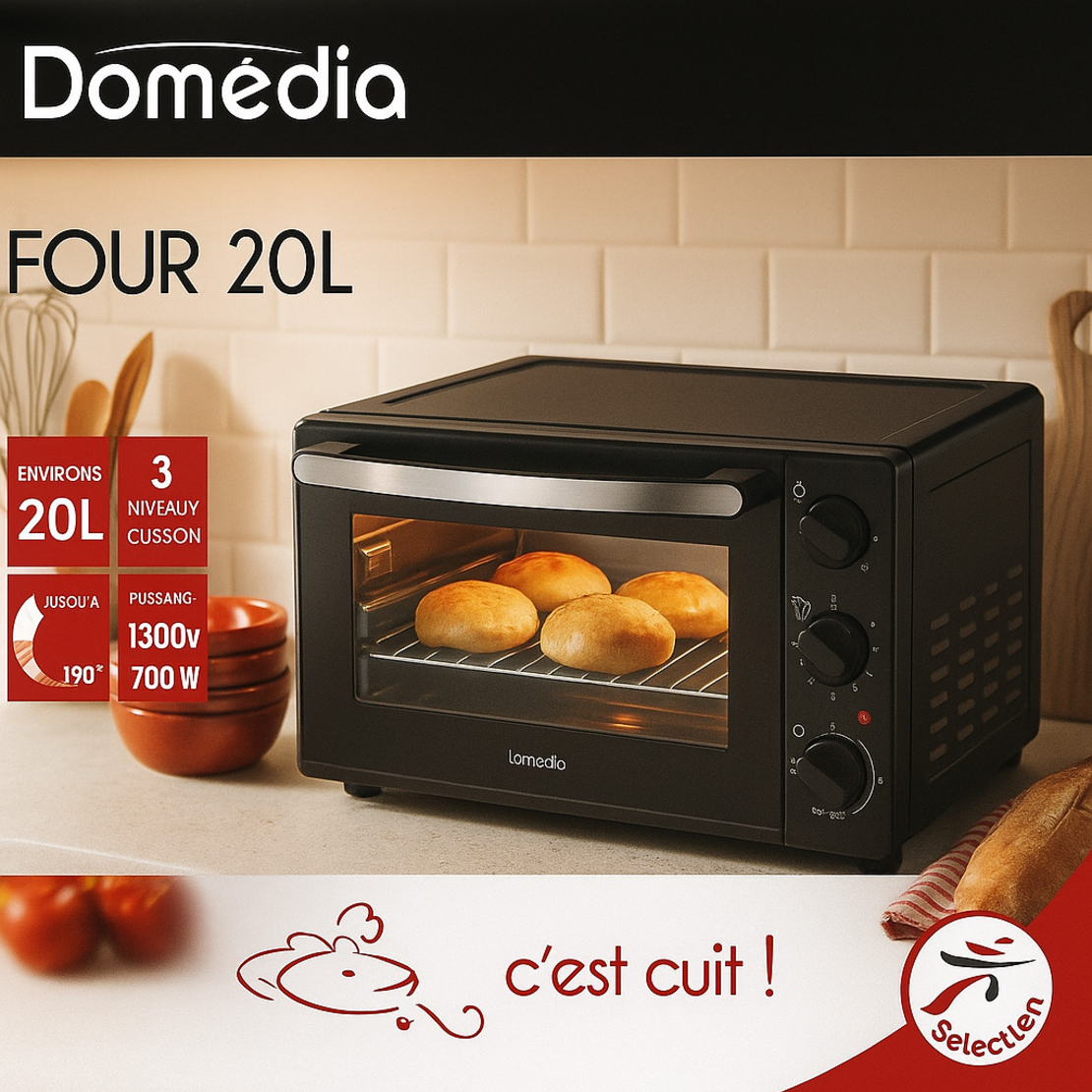Фурна Domédia 20L – компактно решение с висока мощност