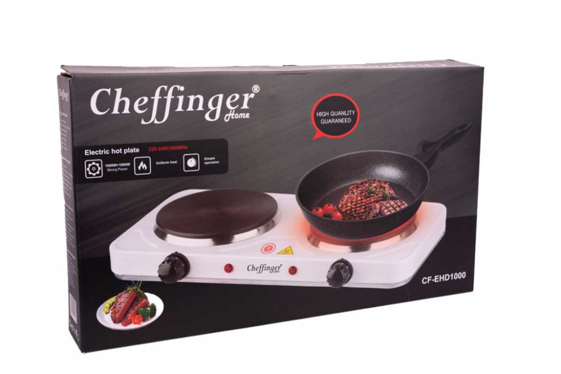 Електрически двоен котлон Cheffinger CF-EHD1000