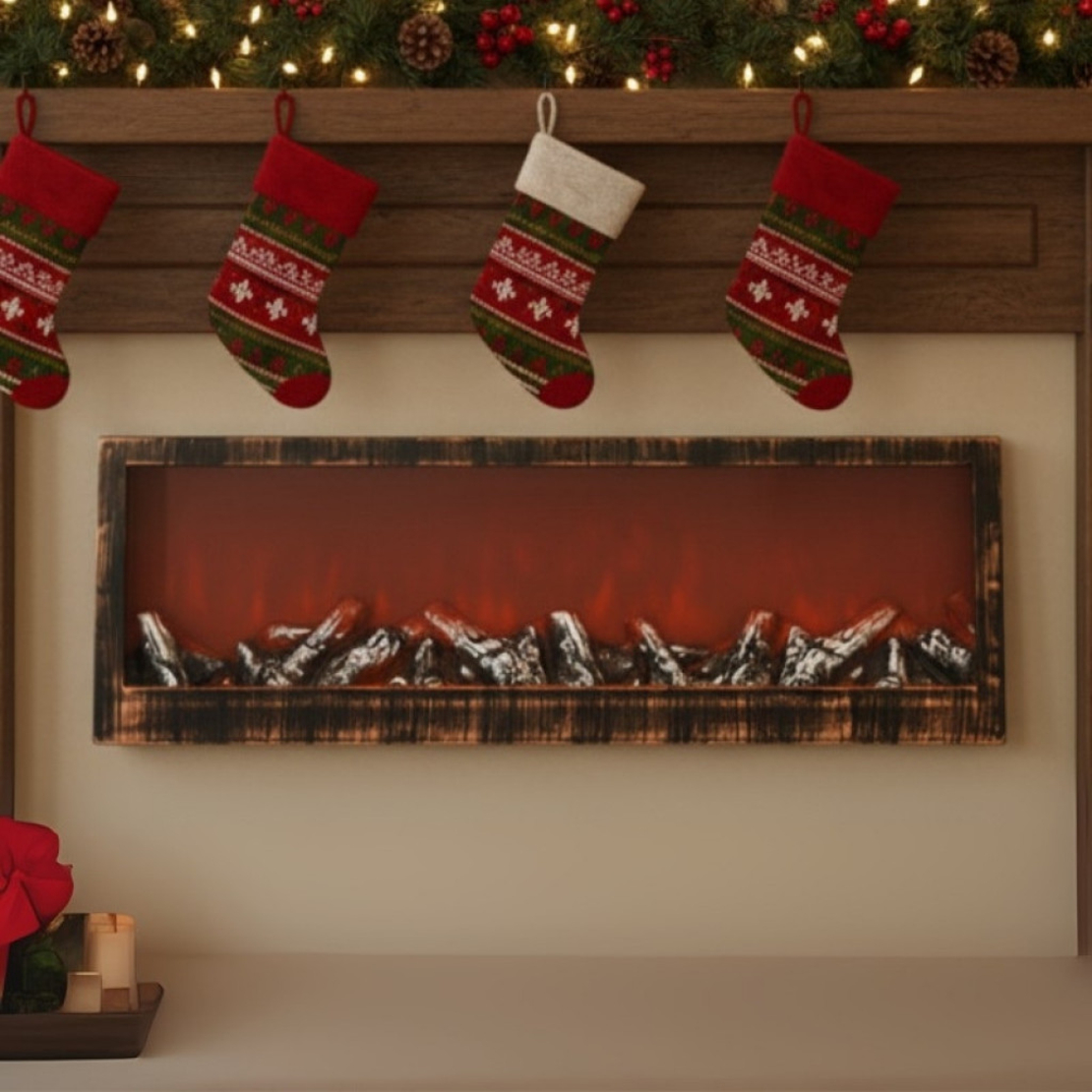 Изкуствена LED камина 24'' – уют и пламък без дим и поддръжка