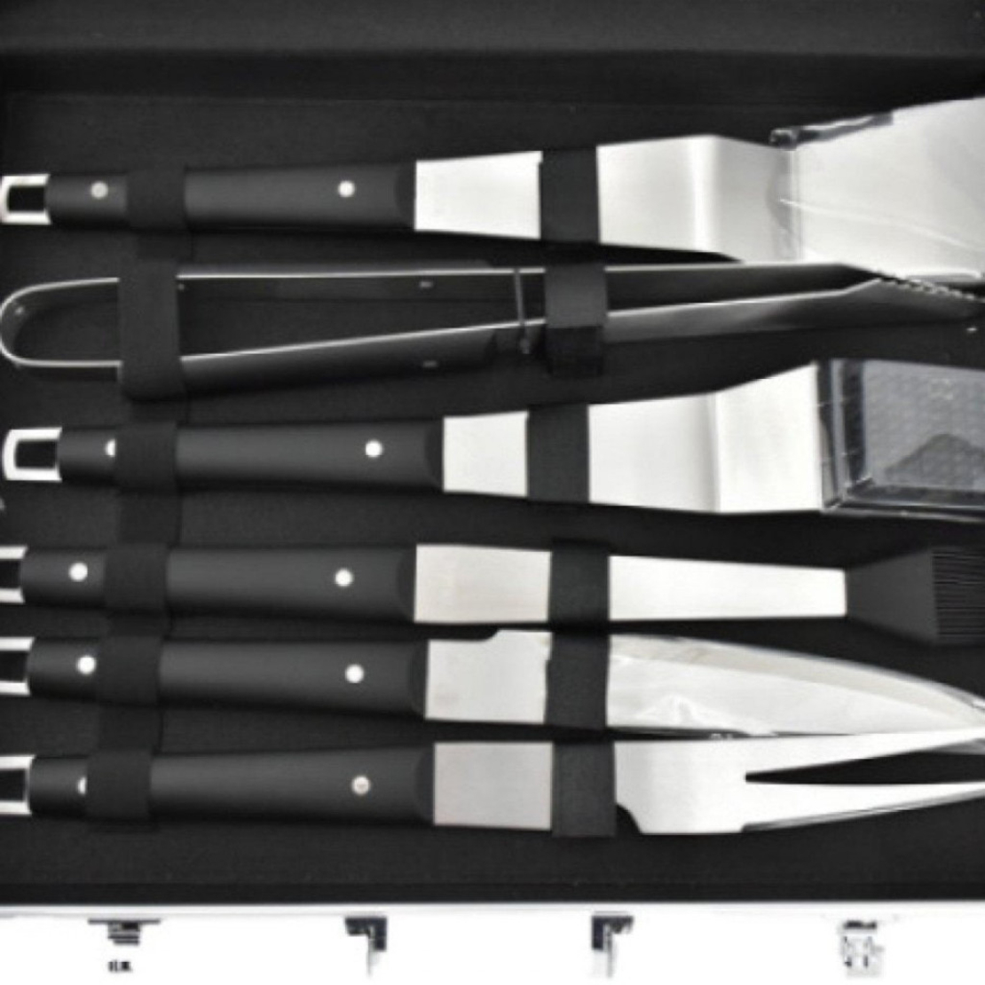 Комплект за барбекю 6 в 1 – всичко необходимо за перфектна скара + подарък ръкавици