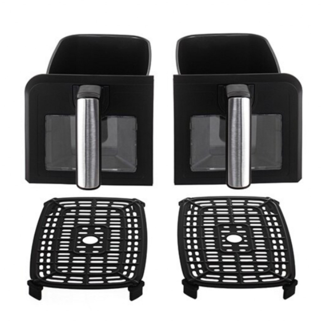 Двоен фритюрник Air Fryer, работещ  без олио, 8L