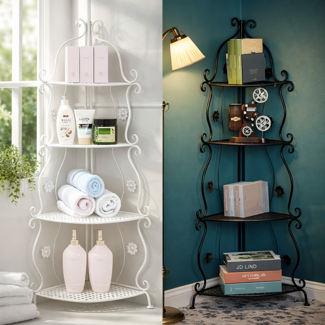 Елегантен ъглов рафт – стилно решение за максимално използване на пространството