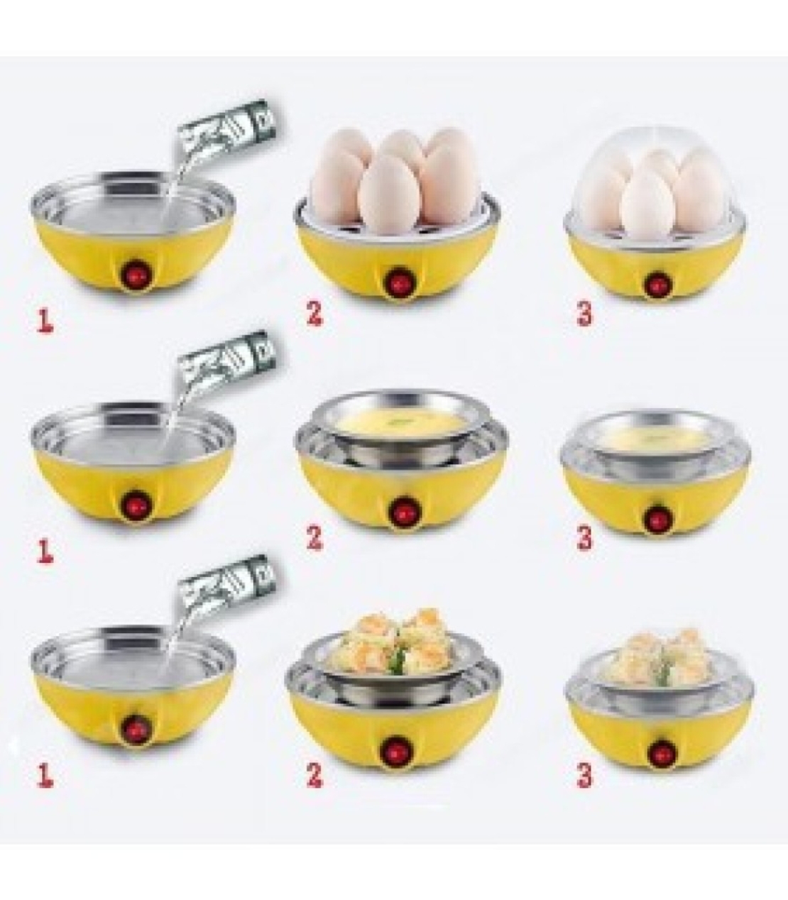 Яйцеварка с пара за 7 или 14 яйца с таймер