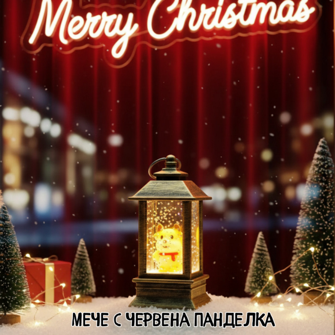 LED Коледен фенер с падащ сняг – топлина, уют и празнично настроение във всеки дом