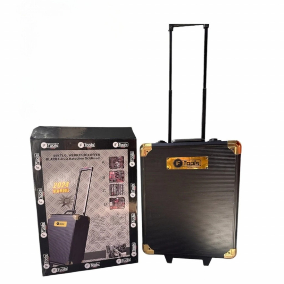 Професионален куфар с инструменти IF Tools BLACK GOLD 2024 – 599 части, CR-V стомана