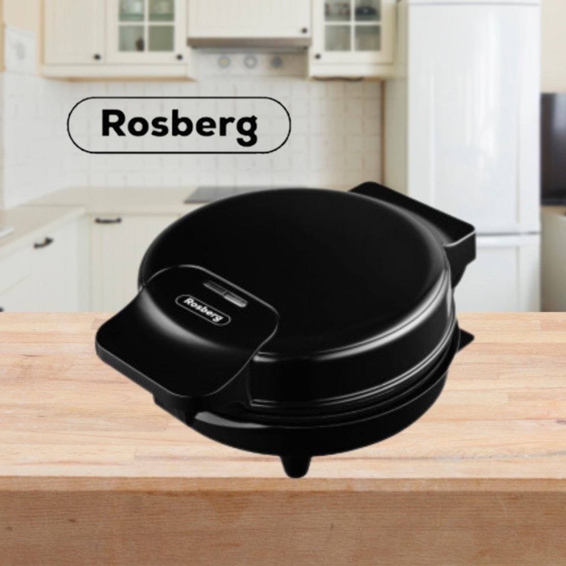 Гофретник за Bubble Waffle Rosberg, 1000W, Черен, 2 ГОДИНИ ГАРАНЦИЯ