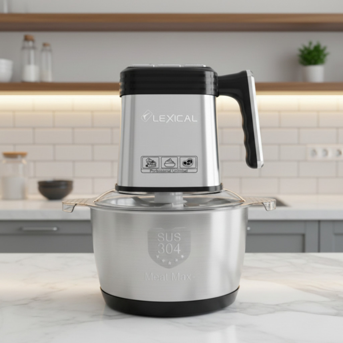 Електрически кухненски чопър Lexical LCH-1966 – 400W, 3 л, 3 скорости