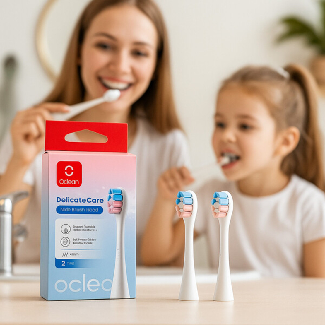 Накрайници за четка за зъби Oclean Kids, P3K1-2, P3K8-2, C04000210, 2 броя