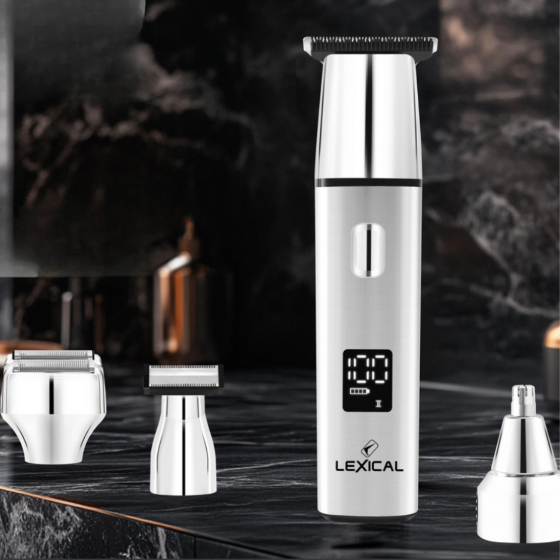 Машинка за подстригване Lexical LHC-5691 4в1 – Професионални резултати у дома с LED дисплей и USB зареждане