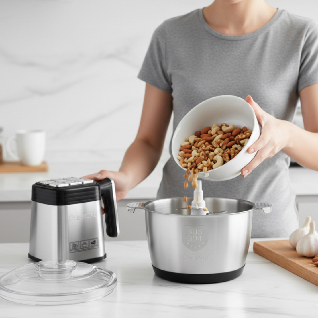 Електрически кухненски чопър Lexical LCH-1966 – 400W, 3 л, 3 скорости