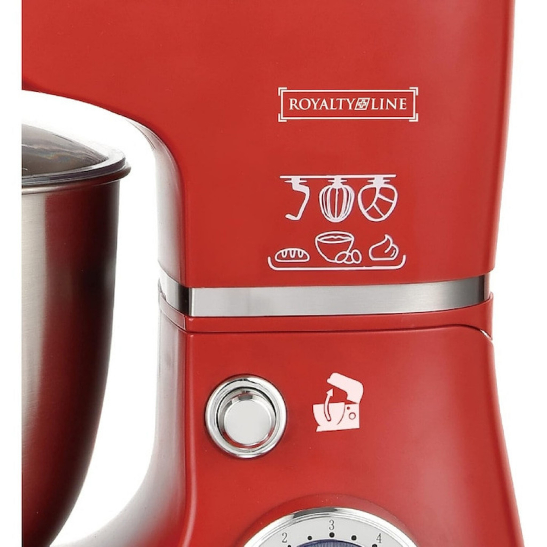 Многофункционален планетарен миксер с иноксова купа 5.5L Royalty Line RL-PKM1600