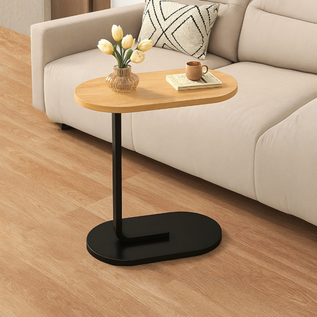 Многофункционална C-образна масичка за кафе, за хол и спалня