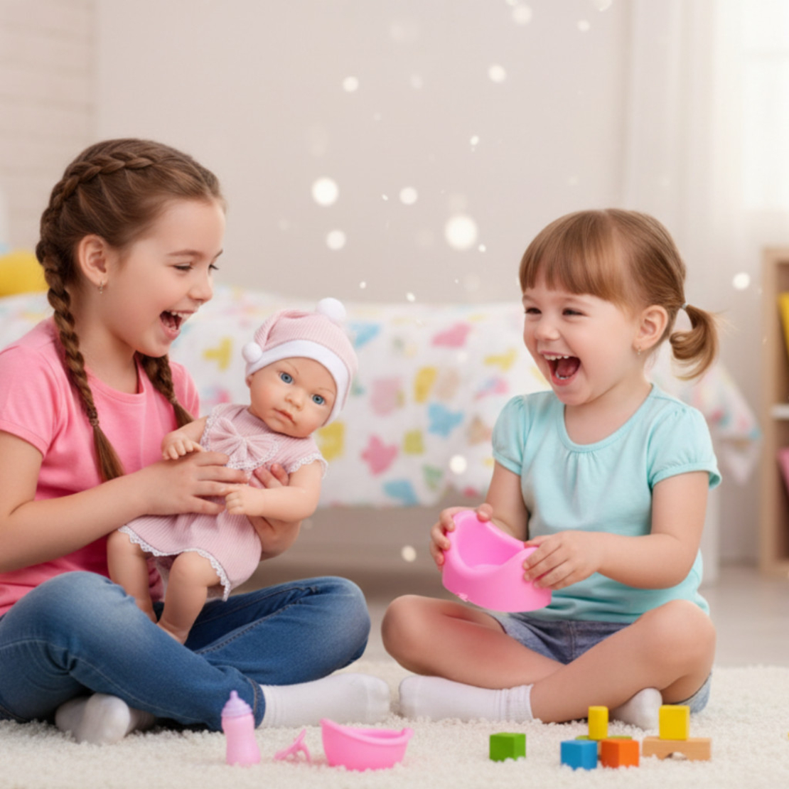 Реалистична кукла бебе Little Mommy с аксесоари - 39см