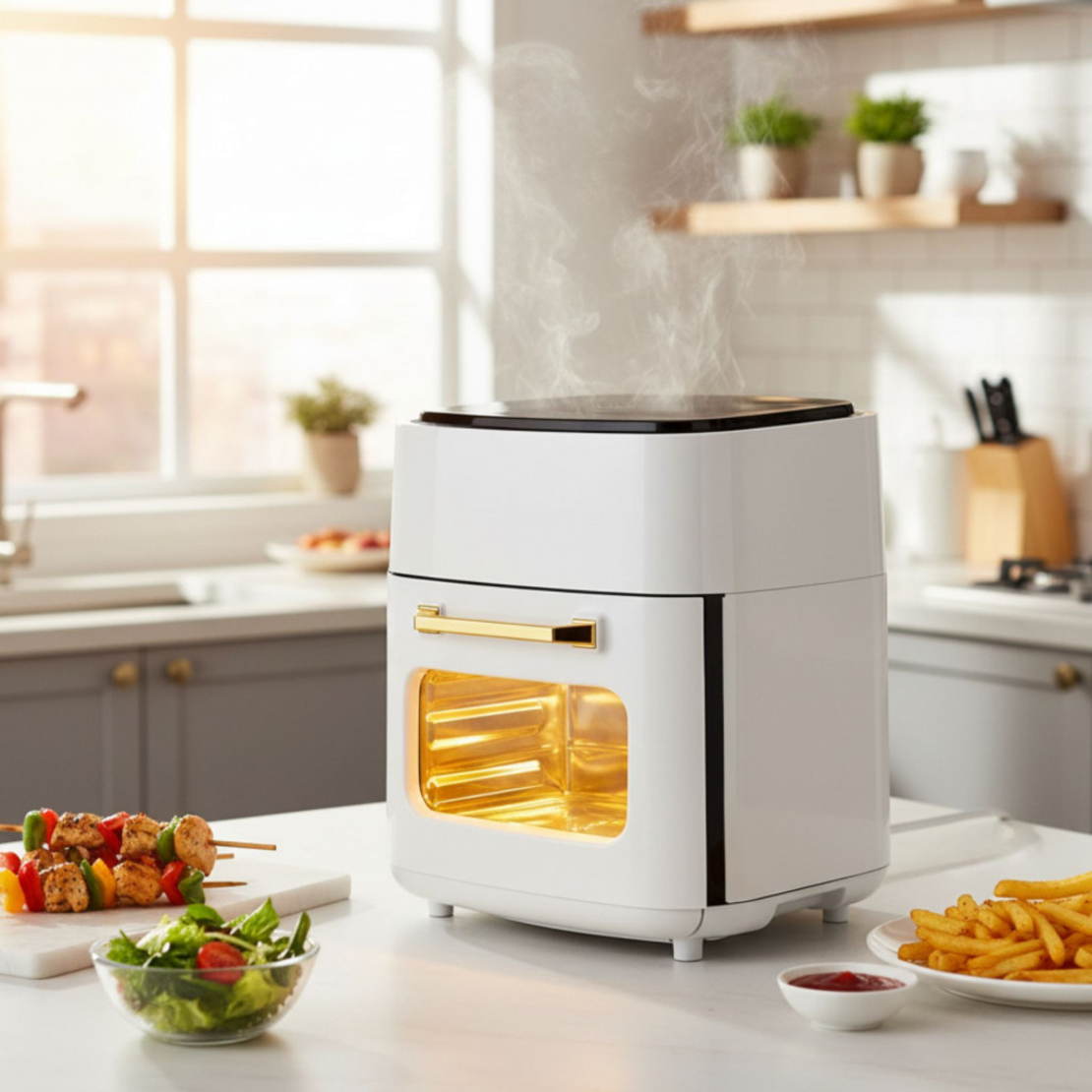 Електрически въздушен фритюрник (Air Fryer) 15L с тъч дисплей