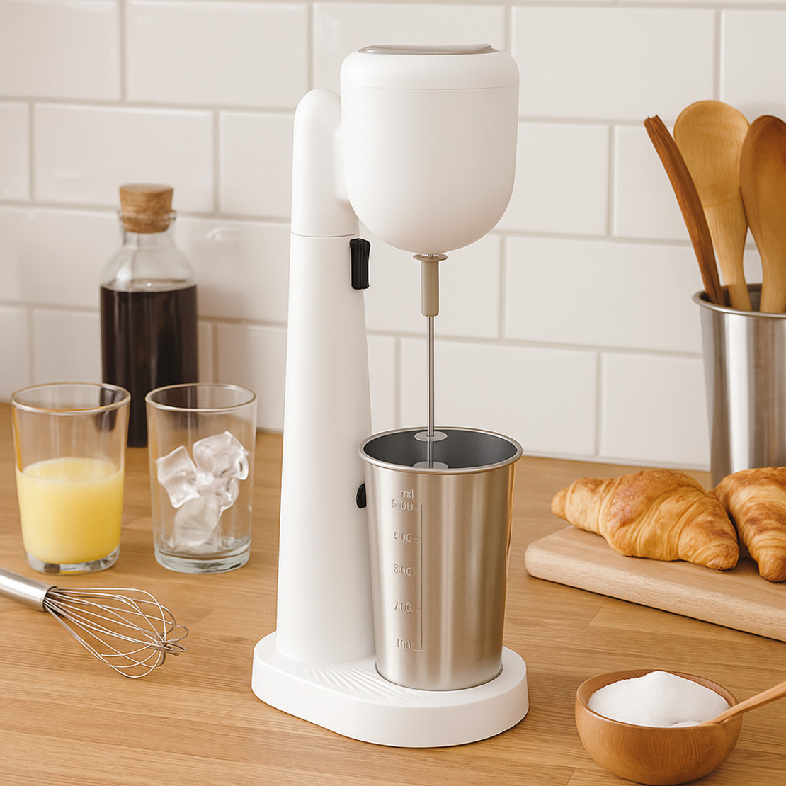 Стоящ фрапе миксер Muhler FMX-277S, 100W, Метална чаша