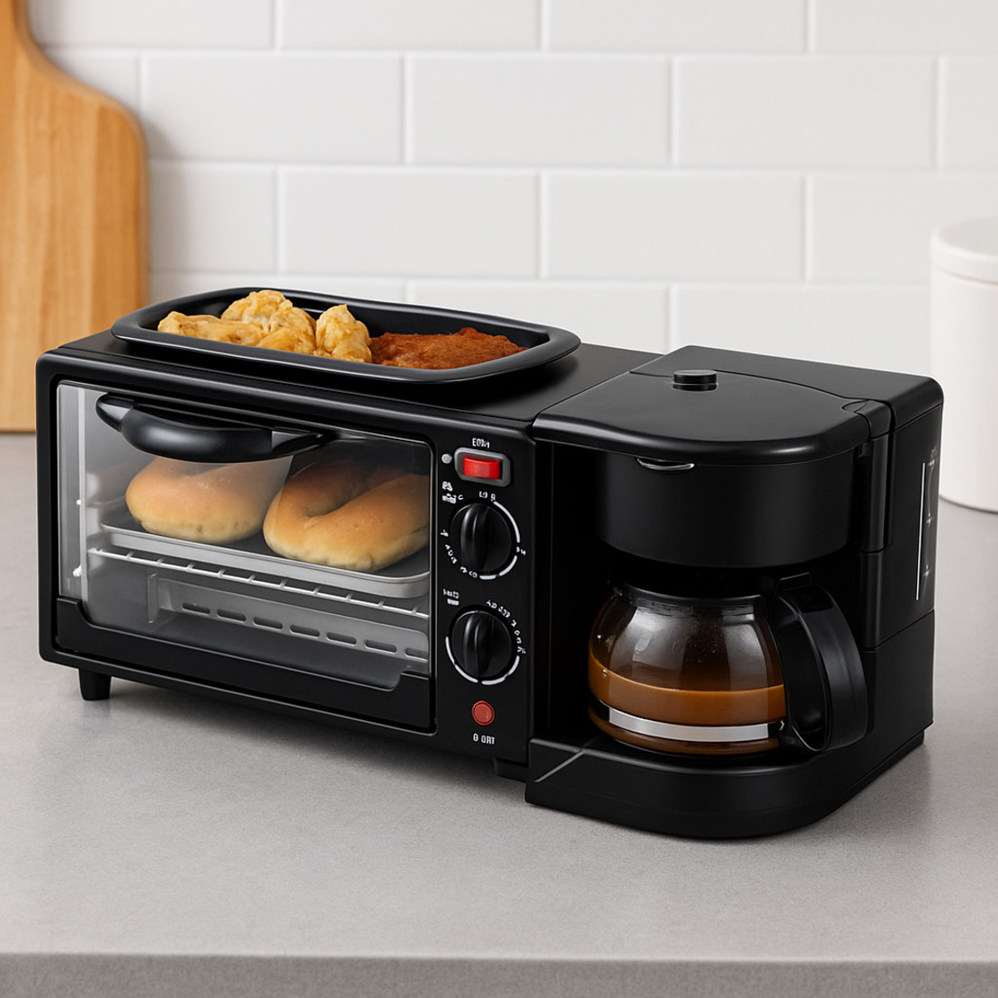 Многофункционална Печка, тостер фурна  и кафемашина – 3в1