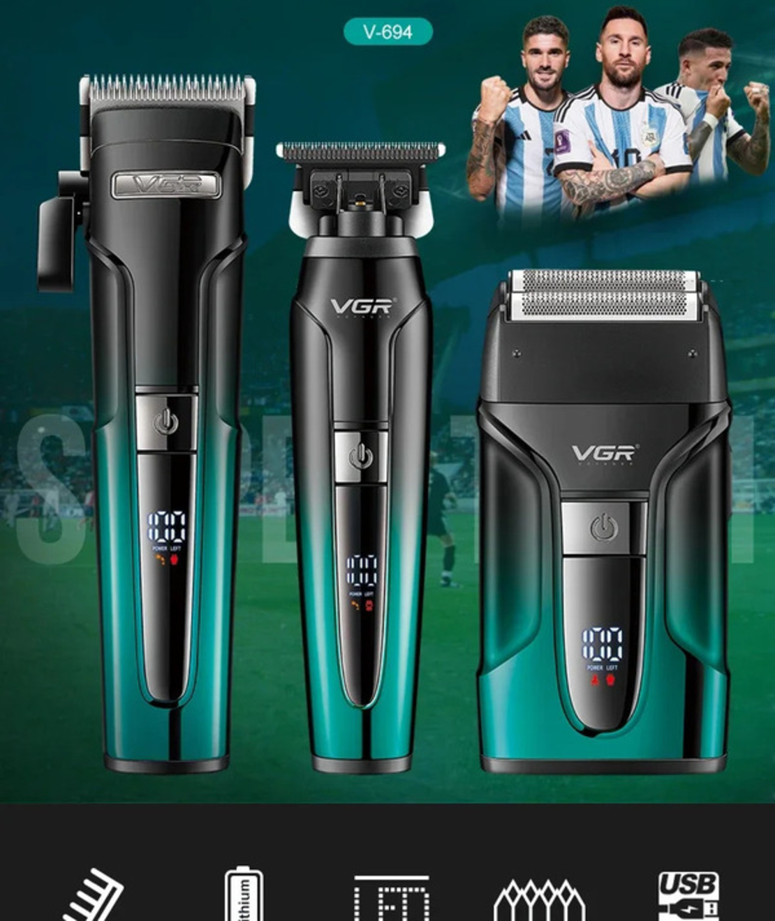Професионален комплект 3 в 1 VGR V-694