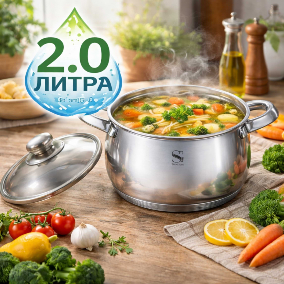 SwissGold Emmie Тенджера 2.0L с капак, SG-19032