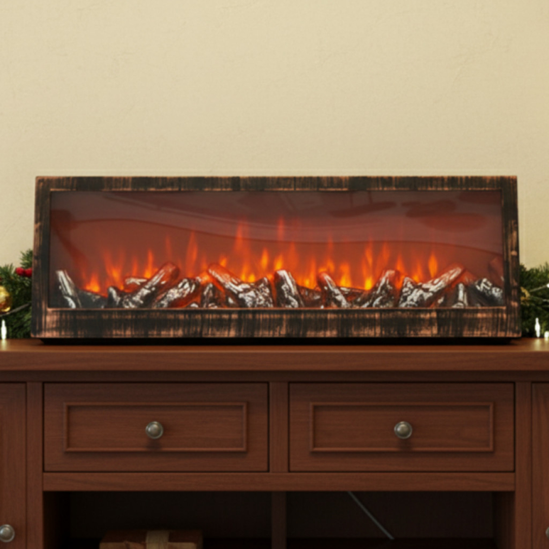 Изкуствена LED камина 24'' – уют и пламък без дим и поддръжка