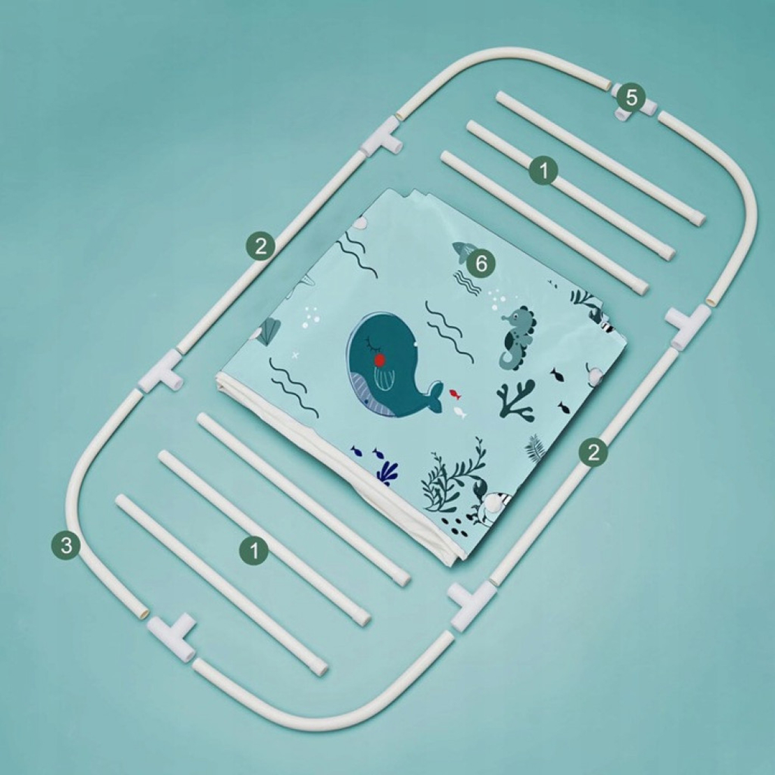 Сгъваема преносима вана XXL с възглавница и топлоизолация – Комфорт и удобство в малката баня