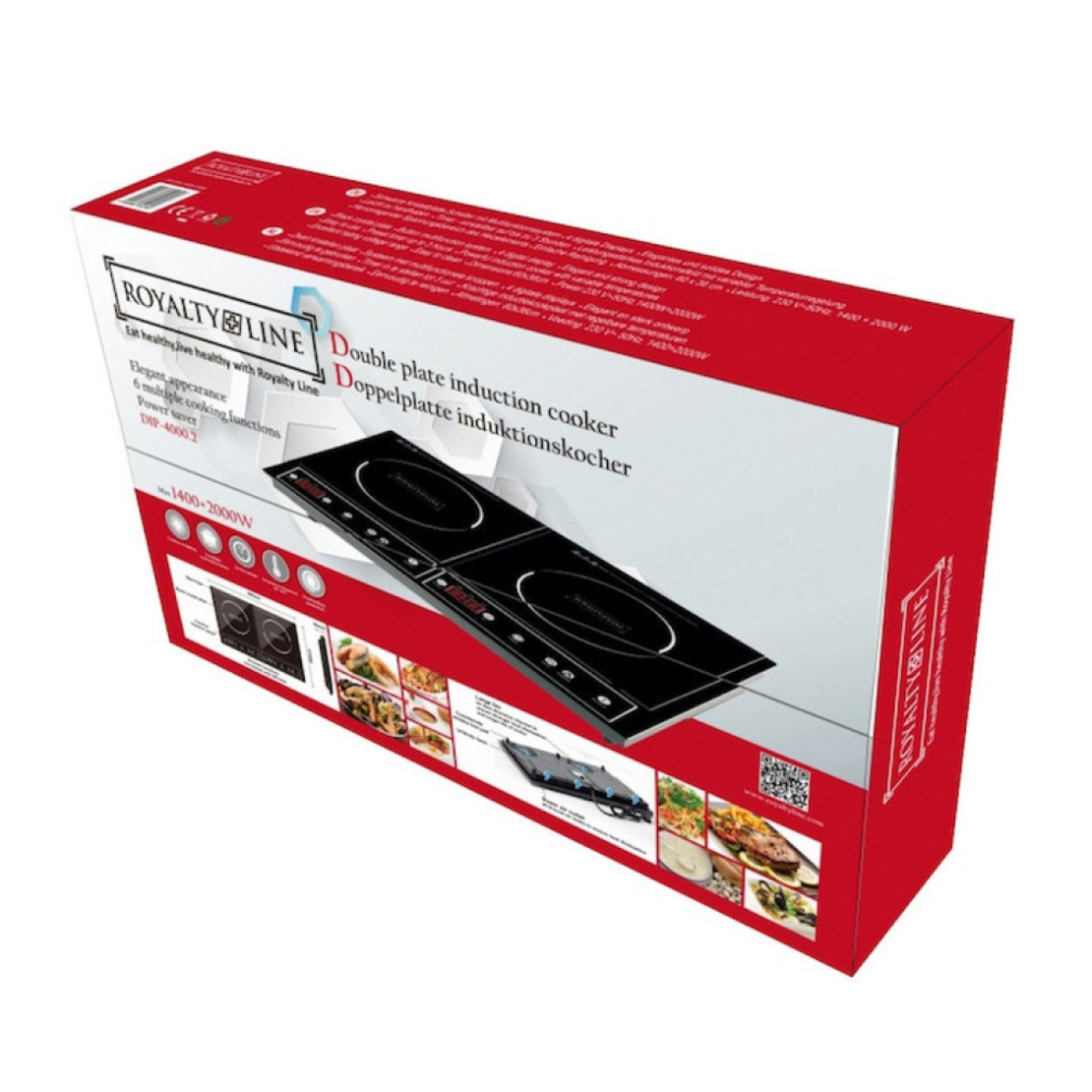 Двоен индукционен котлон Royalty Line RL-DIP4000.2