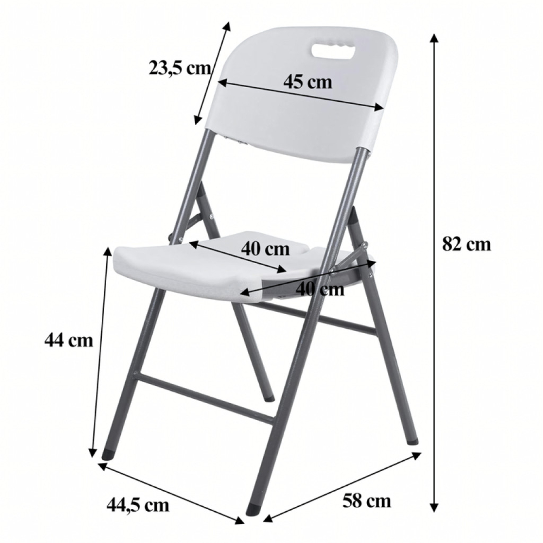 Комплект 4 броя сгъваеми кетъринг столове за градина и събития - удобни и издръжливи