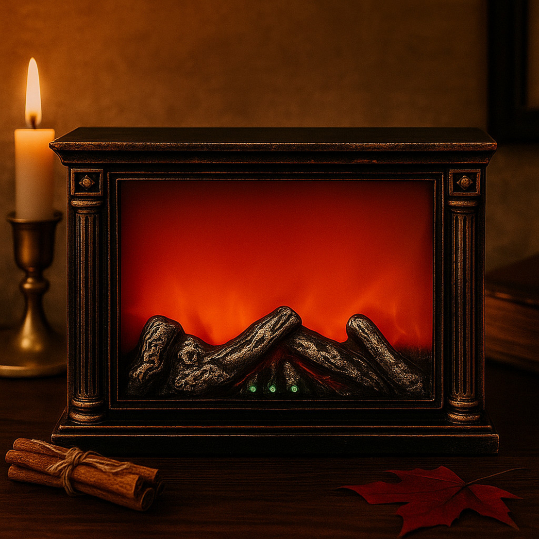 LED камина с ефект на тлеещи въглени – безопасна и стилна атмосфера у дома