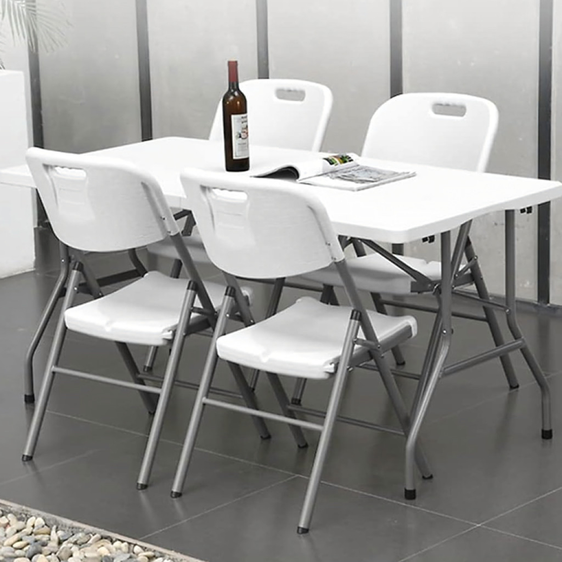 Комплект 4 броя сгъваеми кетъринг столове за градина и събития - удобни и издръжливи