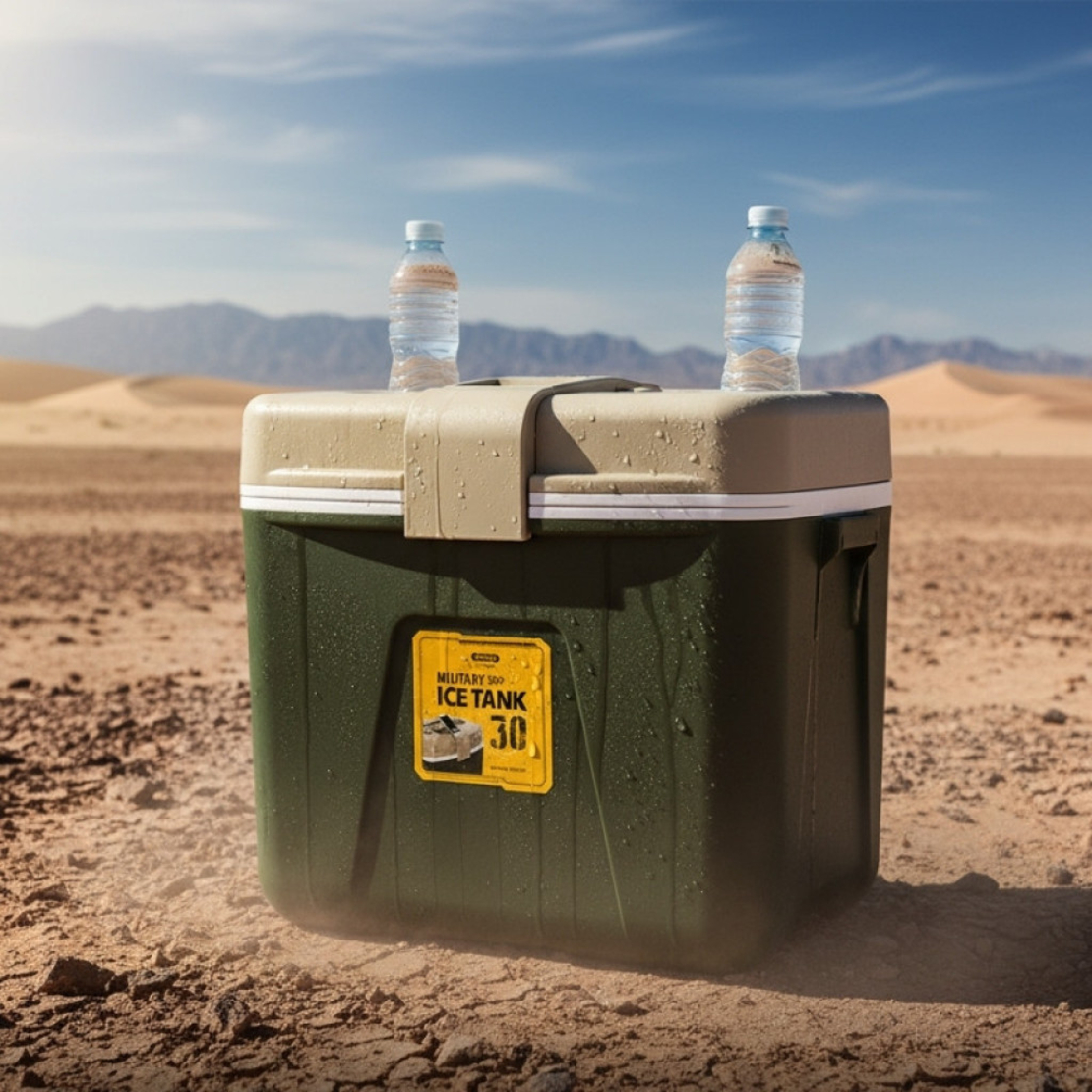 Професионална Хладилна кутия Military Green - Komax