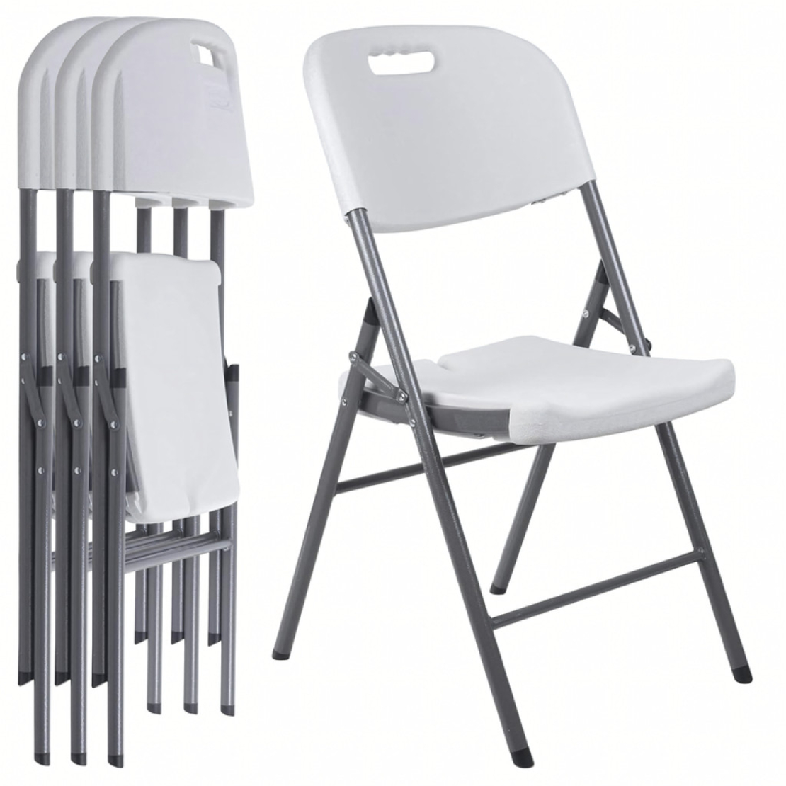Комплект 4 броя сгъваеми кетъринг столове за градина и събития - удобни и издръжливи