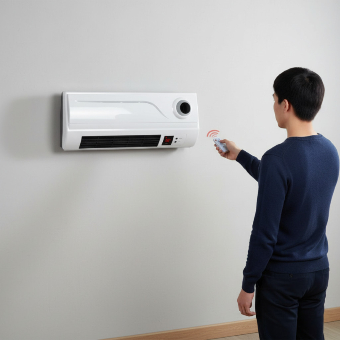 Отоплителна печка за стена Rosberg R51973A – 2000W