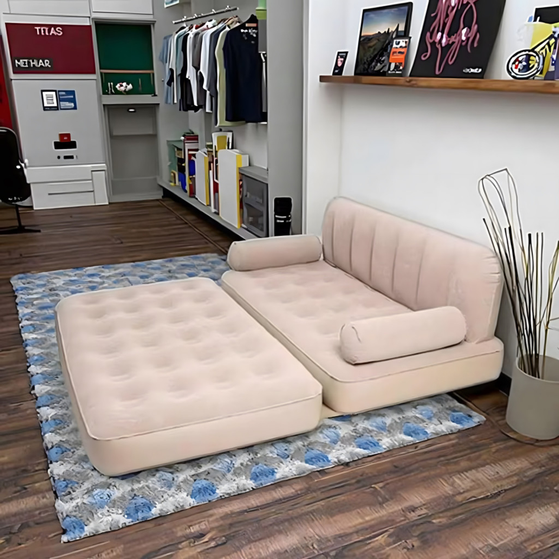 Двоен надуваем матрак с разтегателен диван за спане