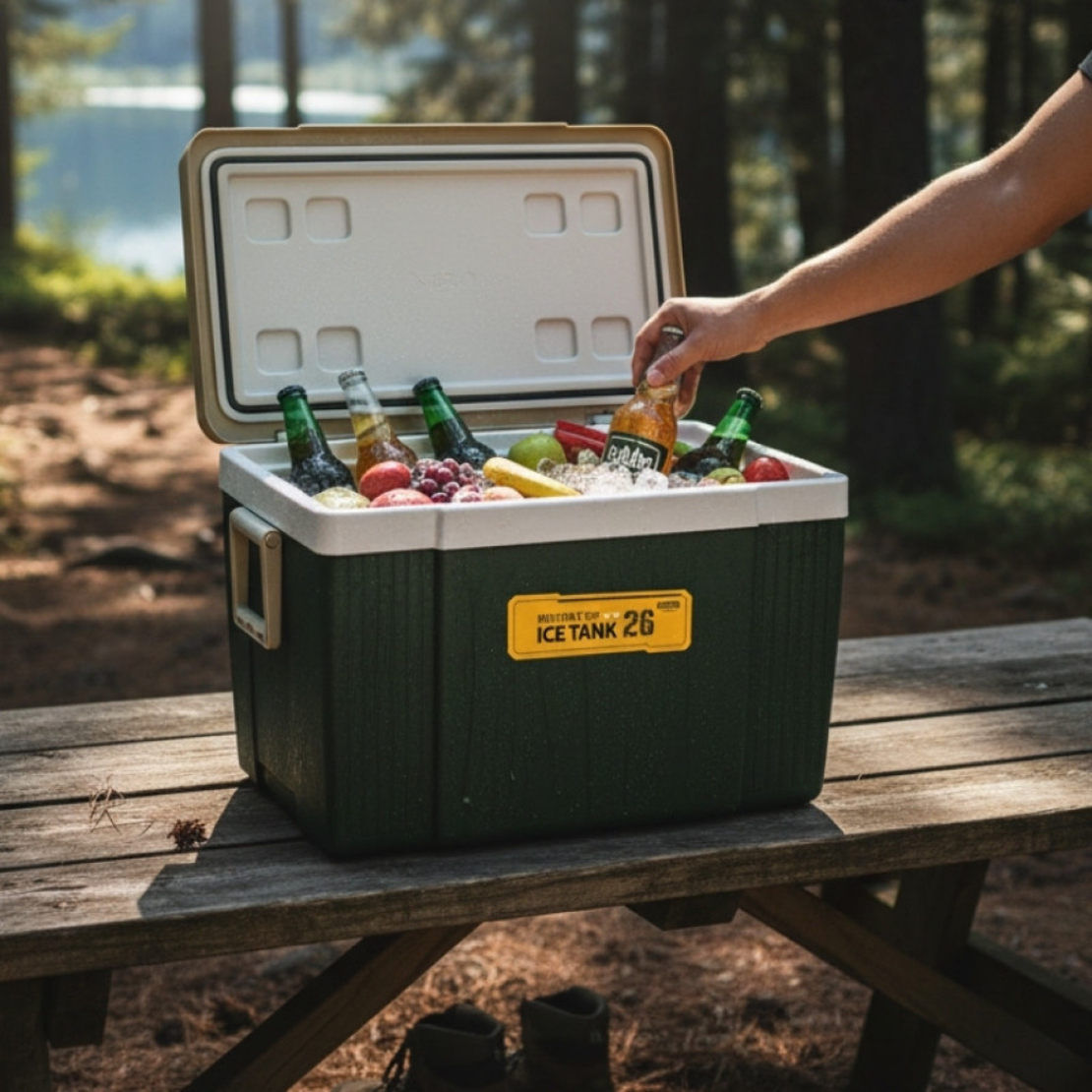 Професионална Хладилна кутия Military Green - Komax