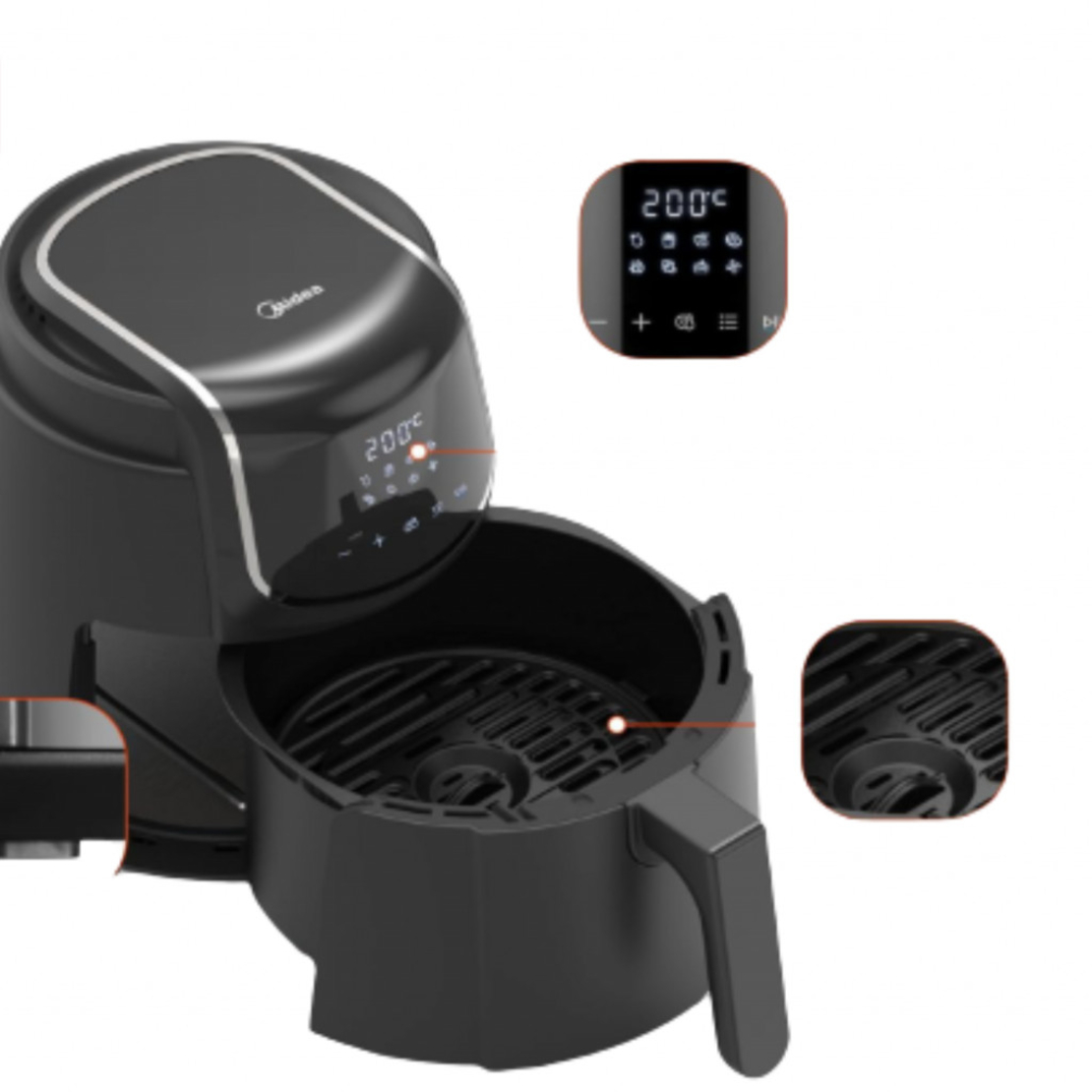Фритюрник с горещ въздух Midea InnerChef Crispy – MF-CN40C2