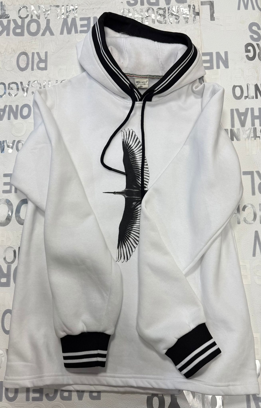 мъжка блуза с качулка