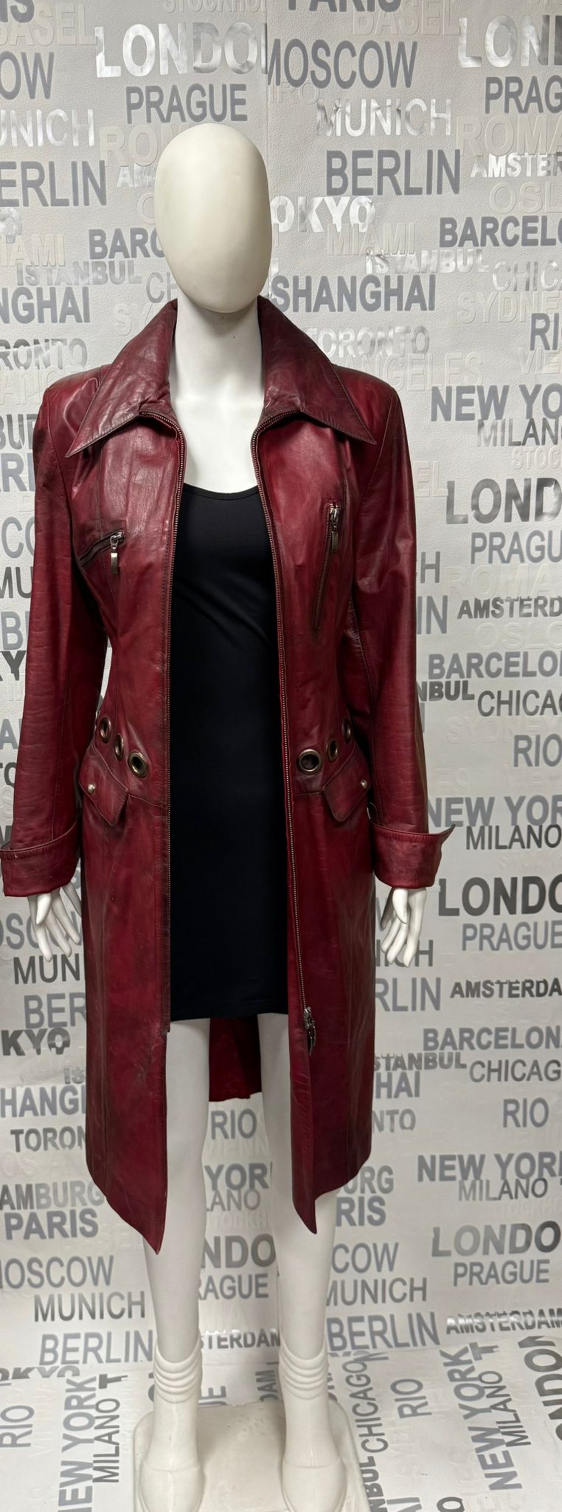 дамско  палто от естествена кожа