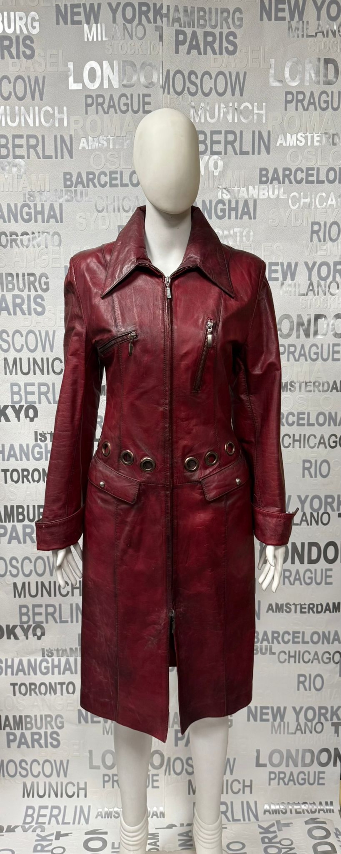 дамско  палто от естествена кожа